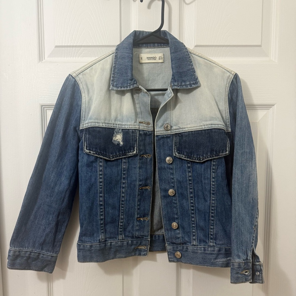 Mango Blue and Light Denim Jacket
